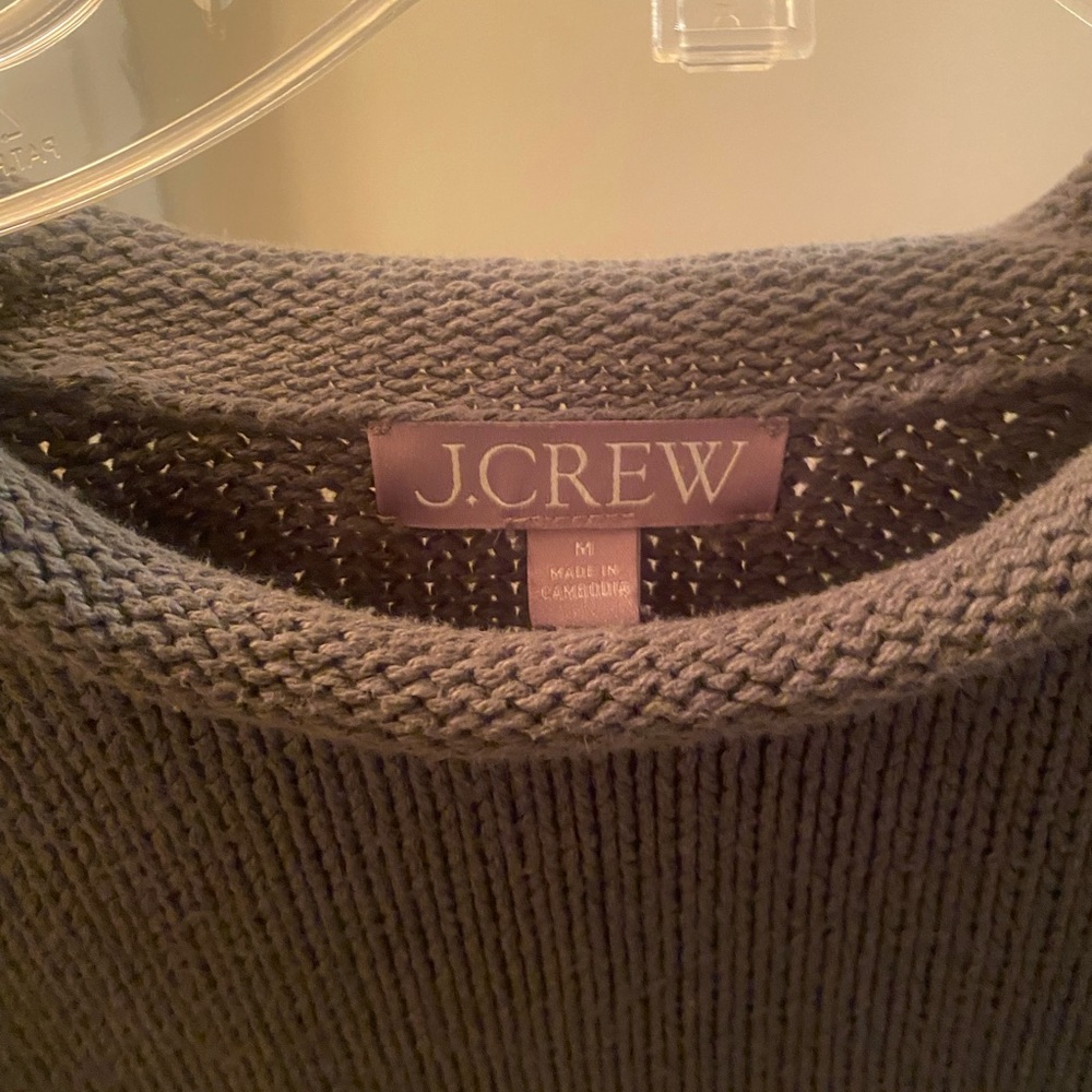Cozy JCrew Navy green roll neck Sweater M - Picture 2 of 4